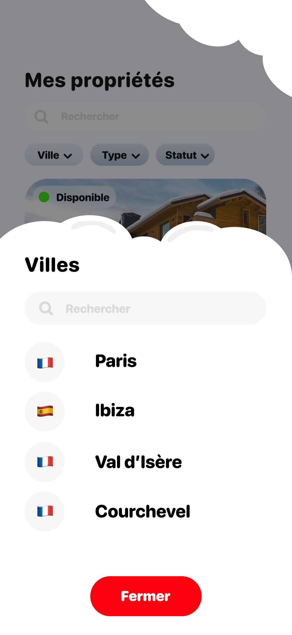Capture d'écran - Historique des réservations