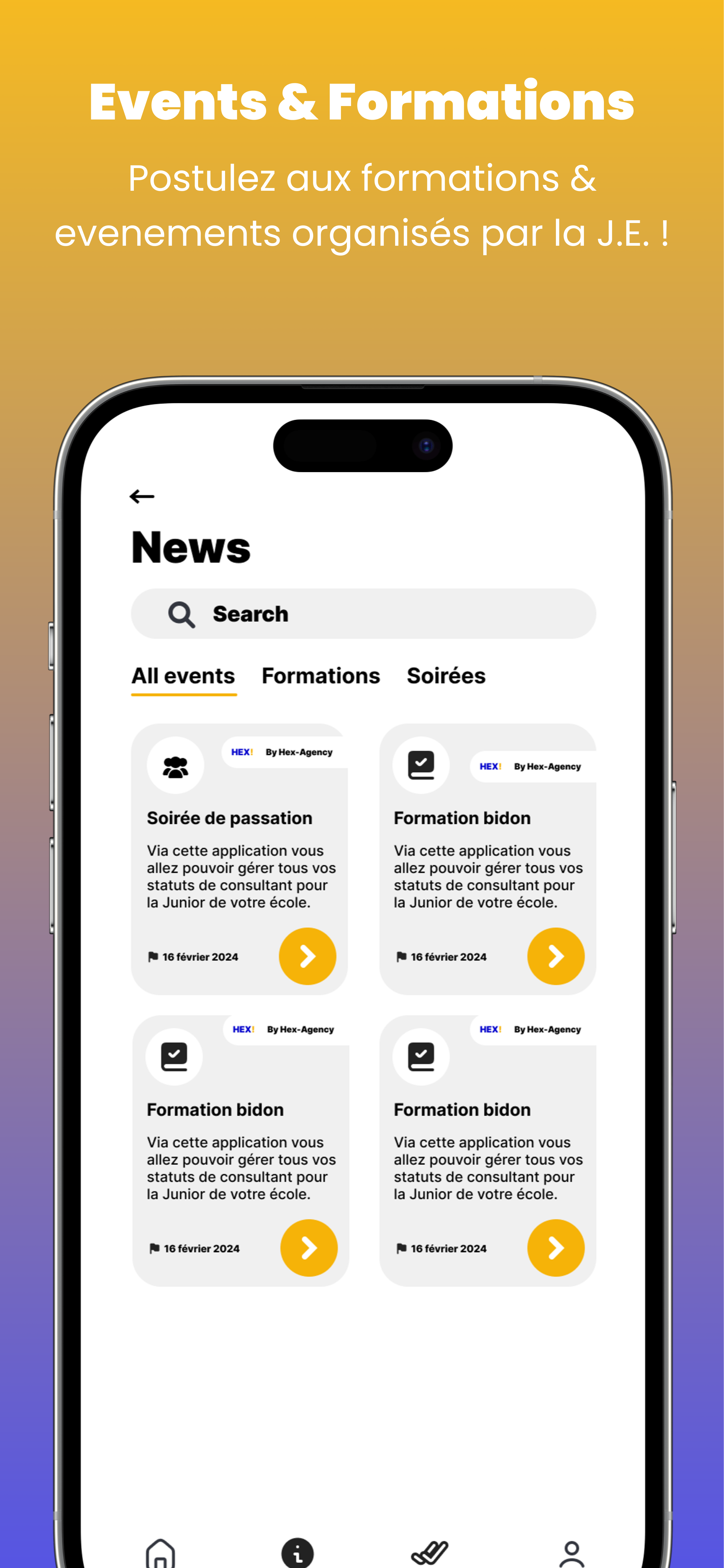 Capture d'écran - Actualités et événements