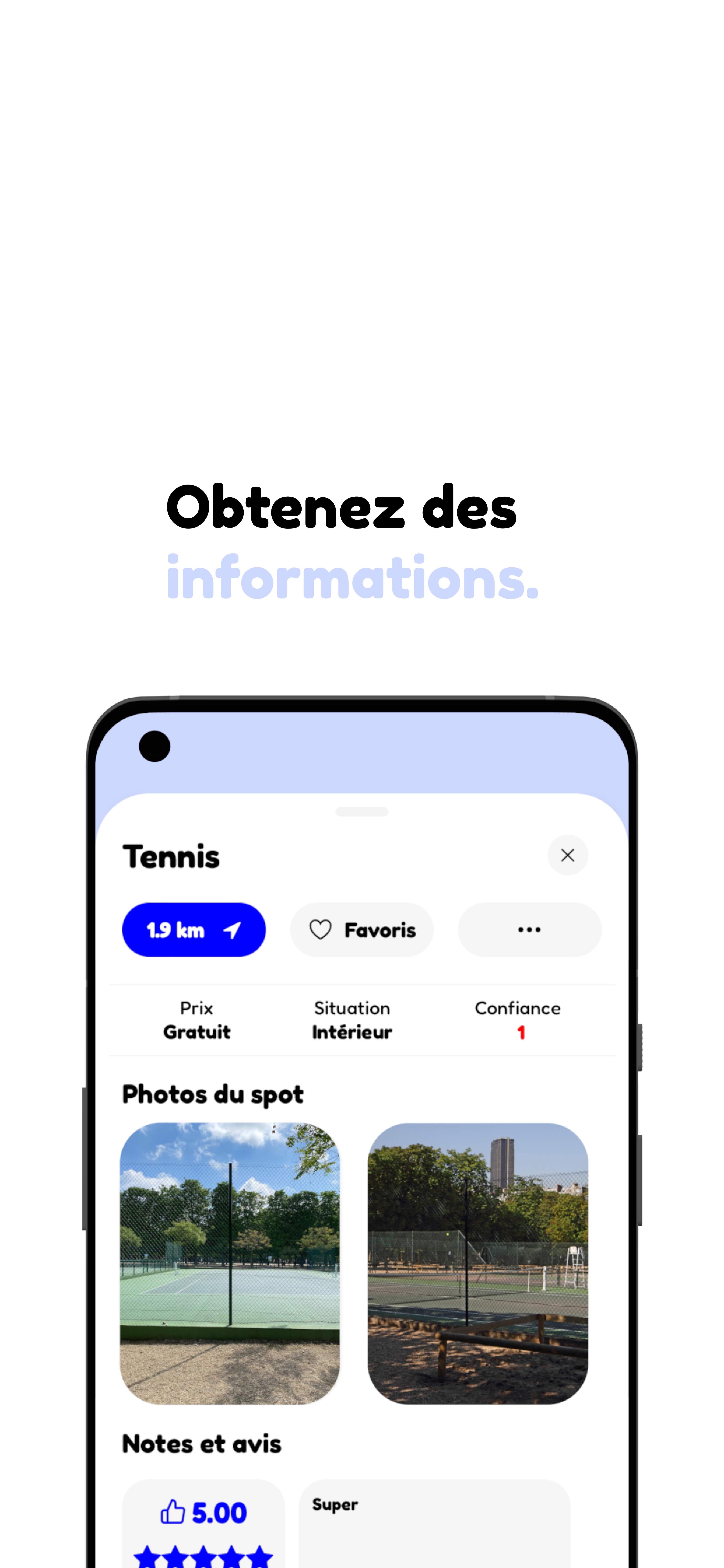 Capture d'écran - Fonctionnalité de partage de posts